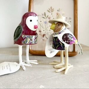 NWT Threshold Featherly Friend Statuary Outdoor Aluminum Bird Figurine